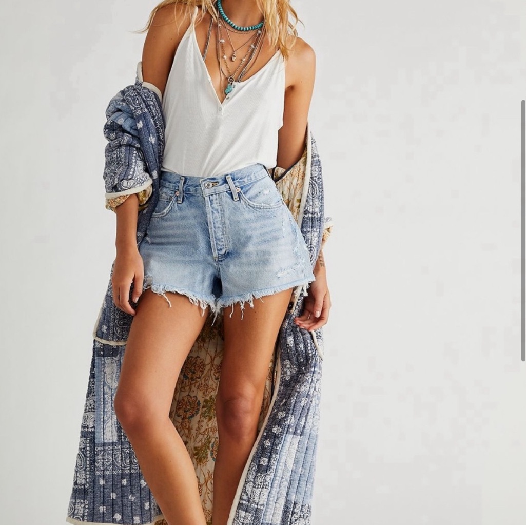 Agolde Parker Vintage Cut Off Short In Swapmeet.
